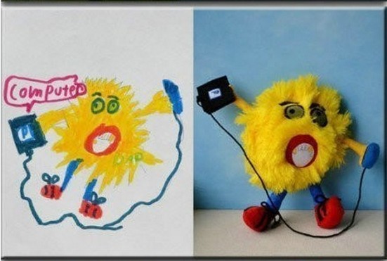 你想过把孩子的涂鸦变成毛绒玩具吗？
