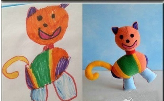 你想过把孩子的涂鸦变成毛绒玩具吗？
