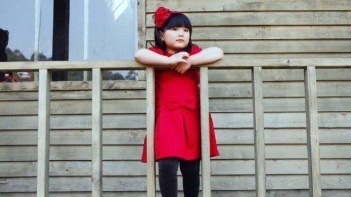 12月11日晚，《爸爸去哪儿》王岳伦曝光一组女儿王诗龄身穿红裙的照片，angela变身小公主，在动物园和可爱的考拉一起卖萌。