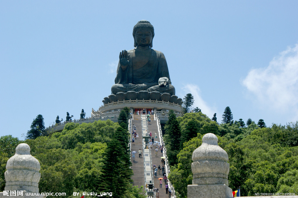 香港大屿山天坛大佛 世界上最大的青铜坐佛像