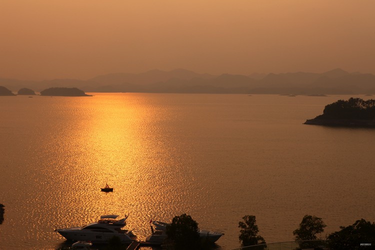 浙江淳安县千岛湖美景