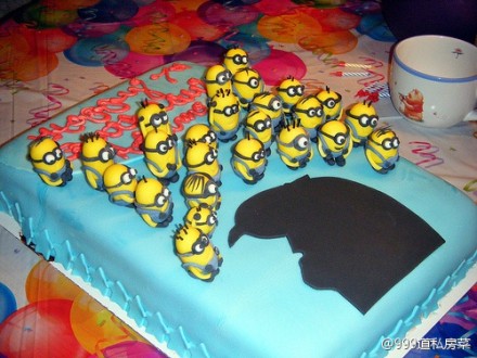 小黄人生日蛋糕系列，喜欢吗?