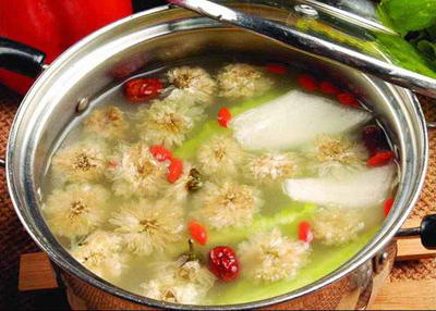 上海美食：菊花暖锅