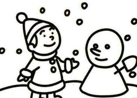 【关于冬天的简笔画图片大全】冬天的图片儿童画简单