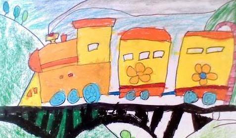 关于火车的儿童画图片大全儿童火车画画图片大全