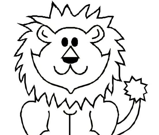 可爱的狮子怎么画简笔画图片大全狮子儿童画可爱又简单