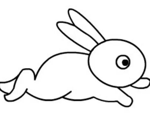 儿童画可爱的小兔子简笔画