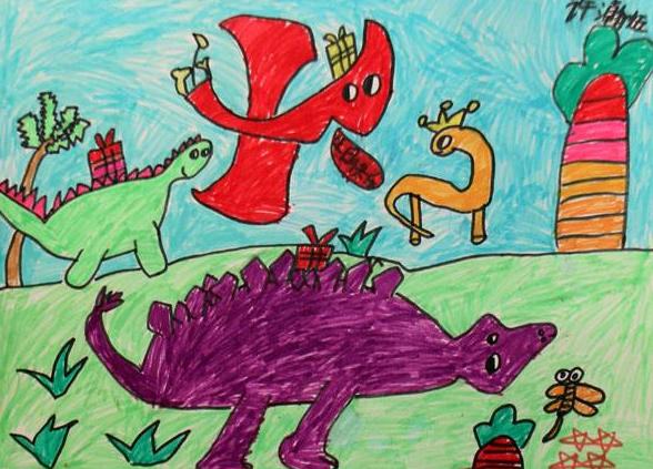 儿童画恐龙图片怎么画 幼儿画画恐龙图片大全