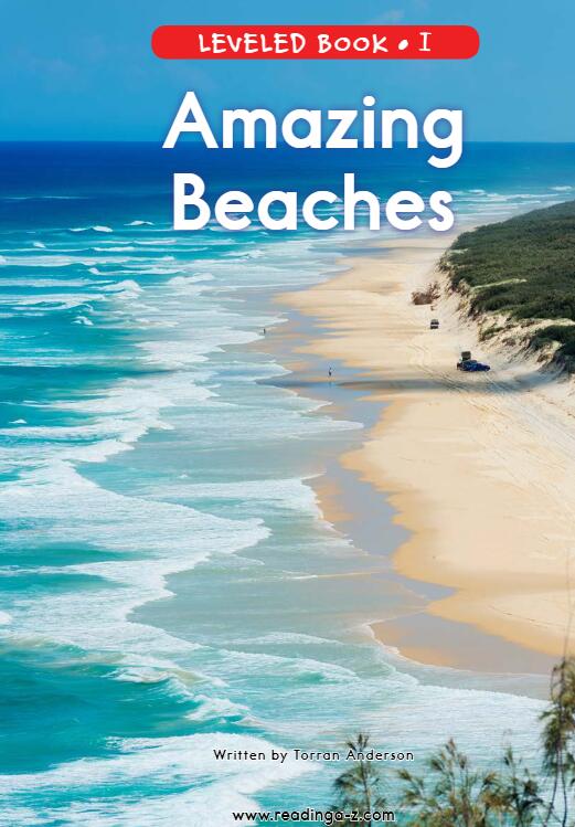《amazing beaches》raz分级英语绘本pdf资源免费下载