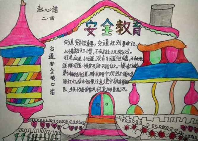 开学安全教育手抄报图片大全