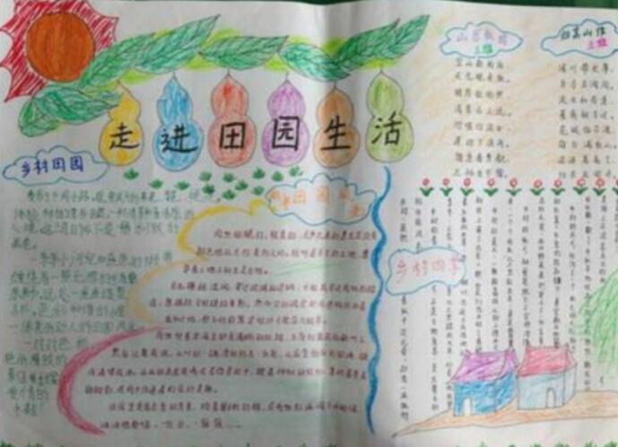 关于田园风光的手抄报内容