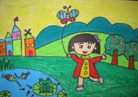 【以童年为主题的儿童画有哪些】快乐的童年儿童画_画