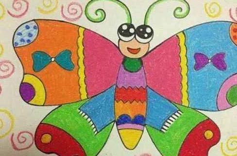 漂亮的蝴蝶怎么画图片 关于蝴蝶的儿童画图片大全