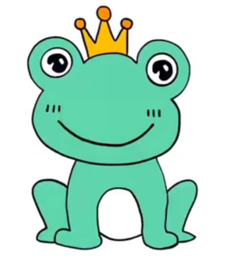 青蛙王子简笔画简单画法