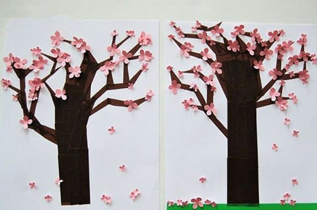手工制作樱花树教程
