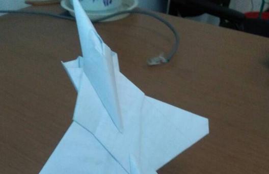 f14雄猫战斗机的折法 雄猫f14纸飞机的手工折法