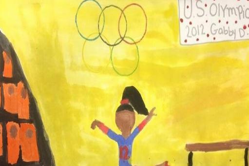 关于奥运会主题儿童画