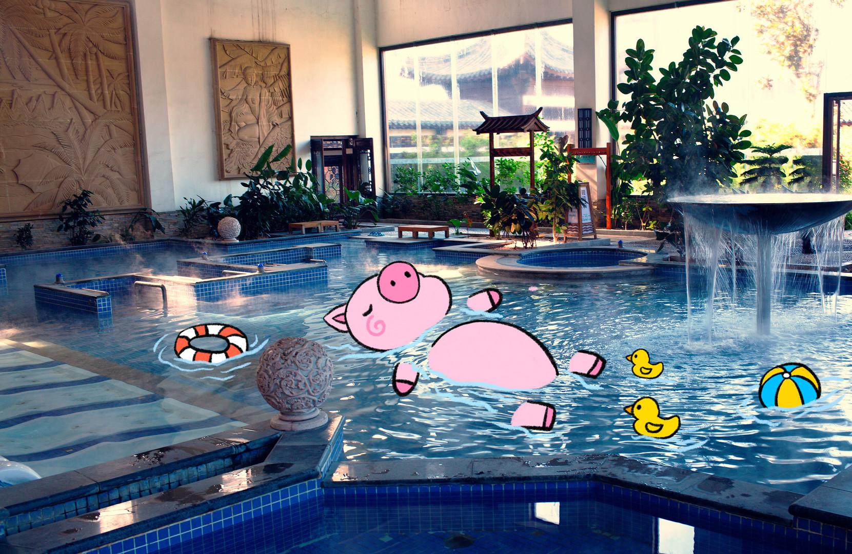 童话故事有哪些:胖小猪学游泳