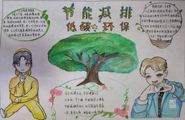 低碳生活手抄报简单又漂亮