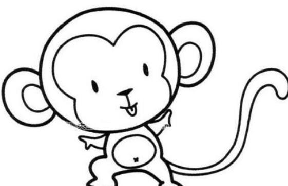 关于小猴子的简笔画图片大全 小猴子简笔画大全可爱