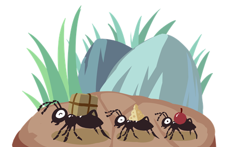小蚂蚁搬糖果的故事