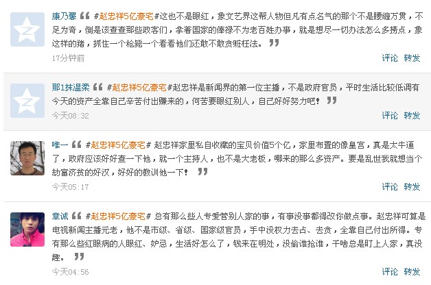曝赵忠祥5亿豪宅 屋内有数不清的摄像头