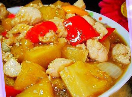 宝宝最爱的美味：菠萝鸡片