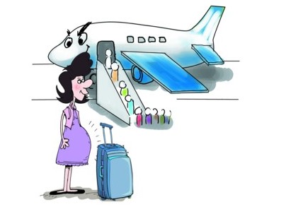 孕期准妈妈坐飞机安全指导 