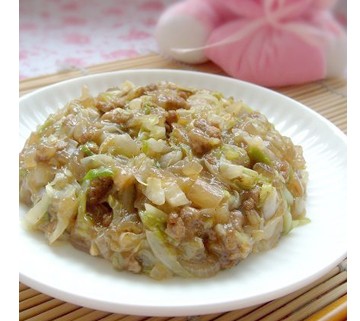 宝宝营养食谱：肉末卷心菜