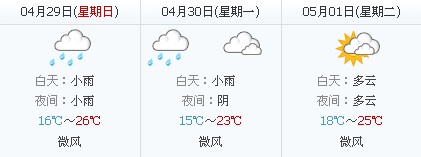 五一天气：十堰五一天气