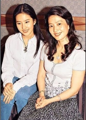 刘亦菲和妈妈