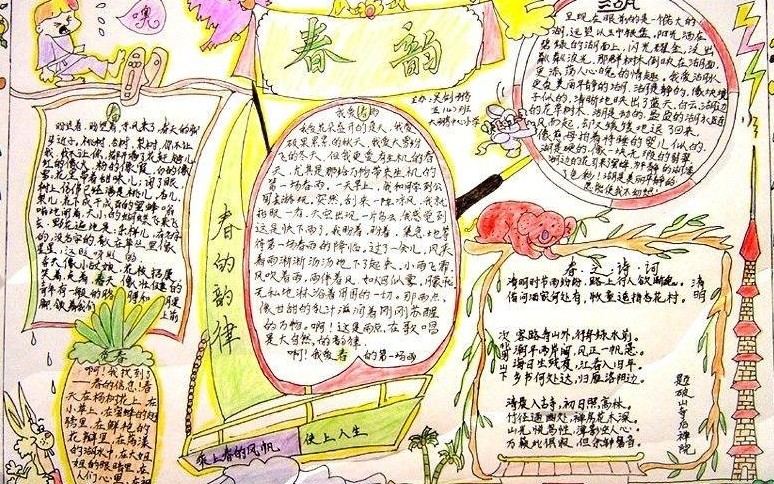 春天来了手抄报资料大全