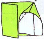 儿童手工折纸：小房子的手工折法