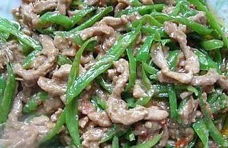 炒青椒肝丝