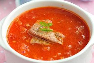 番茄猪肝汤
