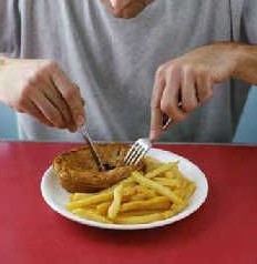吃西餐时应如何拿刀叉？