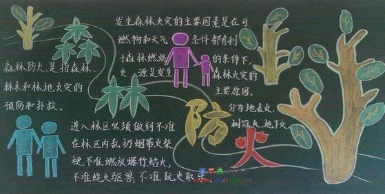 世界森林日黑板报