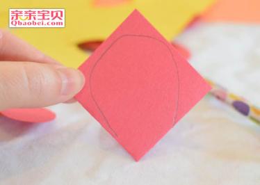 彩色纸花环手工制作3