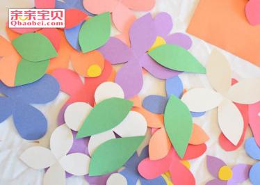彩色纸花环手工制作5