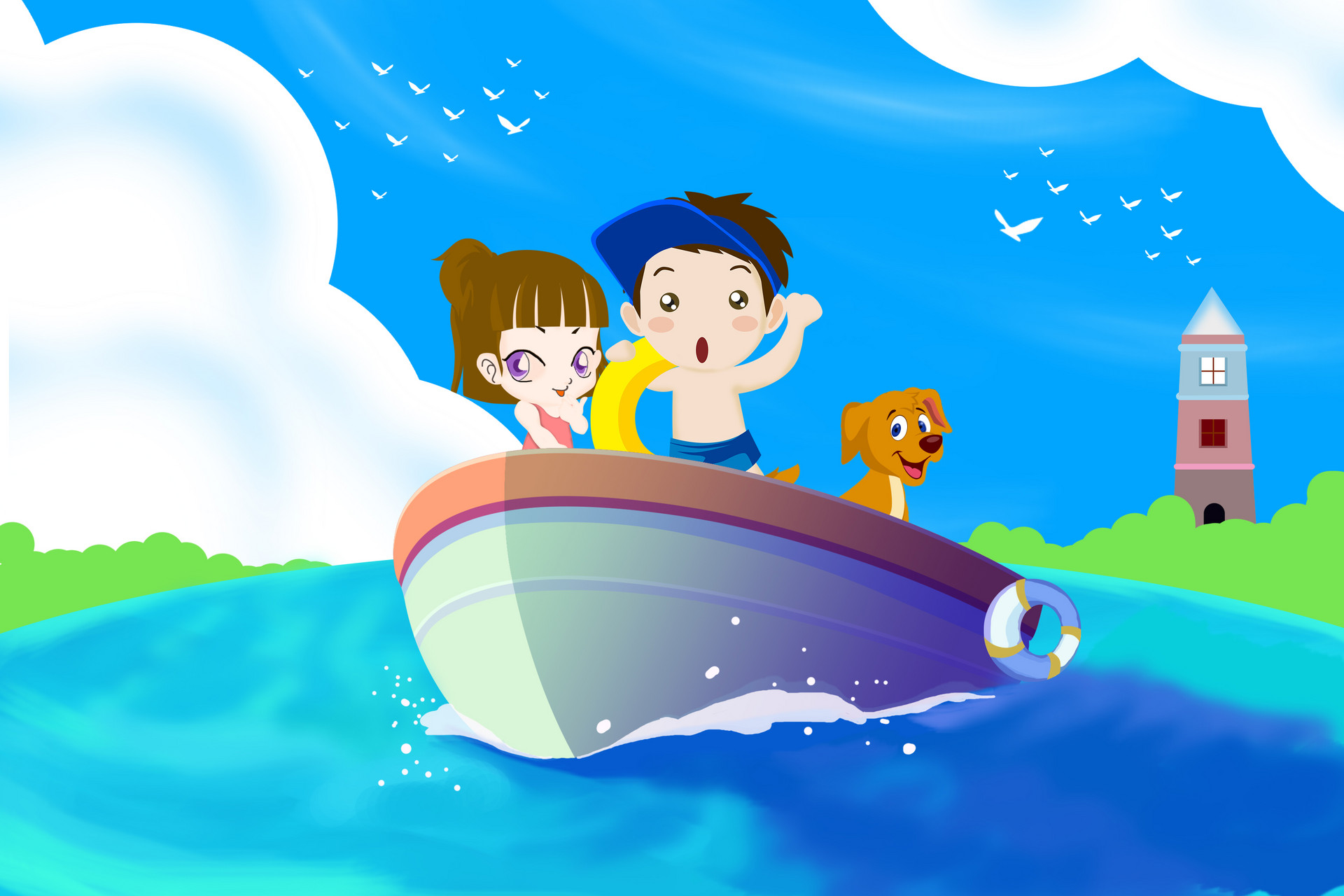 童话故事有哪些：小猴找船2