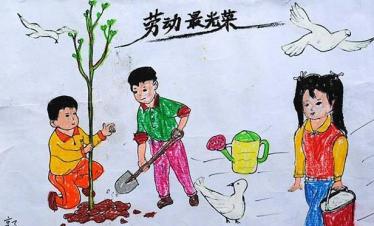 2019关于五一劳动节的画怎么画