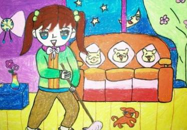 2019我是劳动小能手儿童画