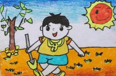 2019我是劳动小能手儿童画