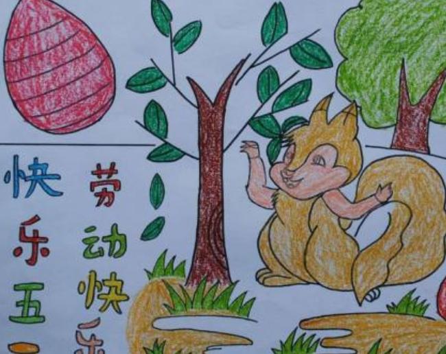 2019我是劳动小能手儿童画