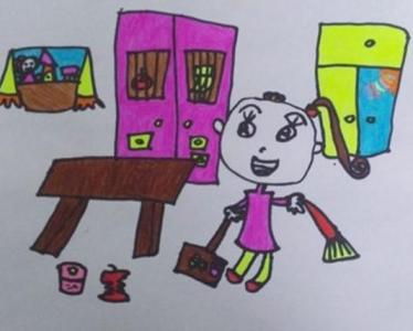 2019我是劳动小能手儿童画