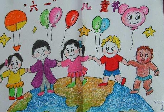 2019关于庆祝六一儿童节的绘画作品