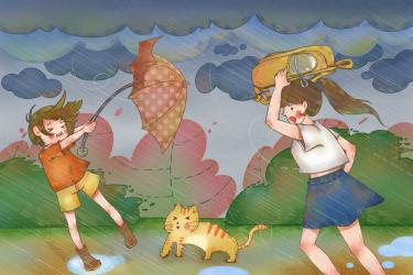 童话故事有哪些：太阳公公的雨伞1