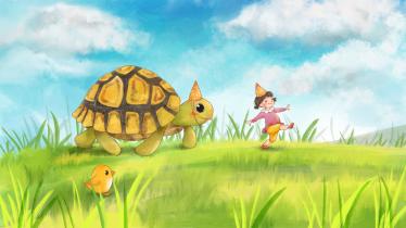 小学儿童短篇故事文字版：豪猪与乌龟1
