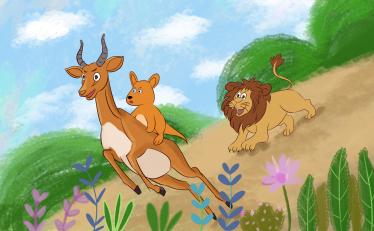 小学儿童短篇故事文字版：黑山羊和老黄牛的合作3