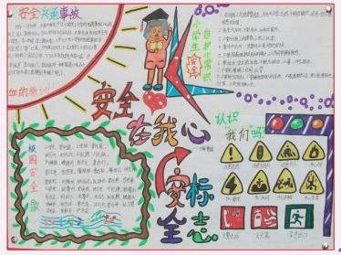 平安在我心中手抄报图片大全3